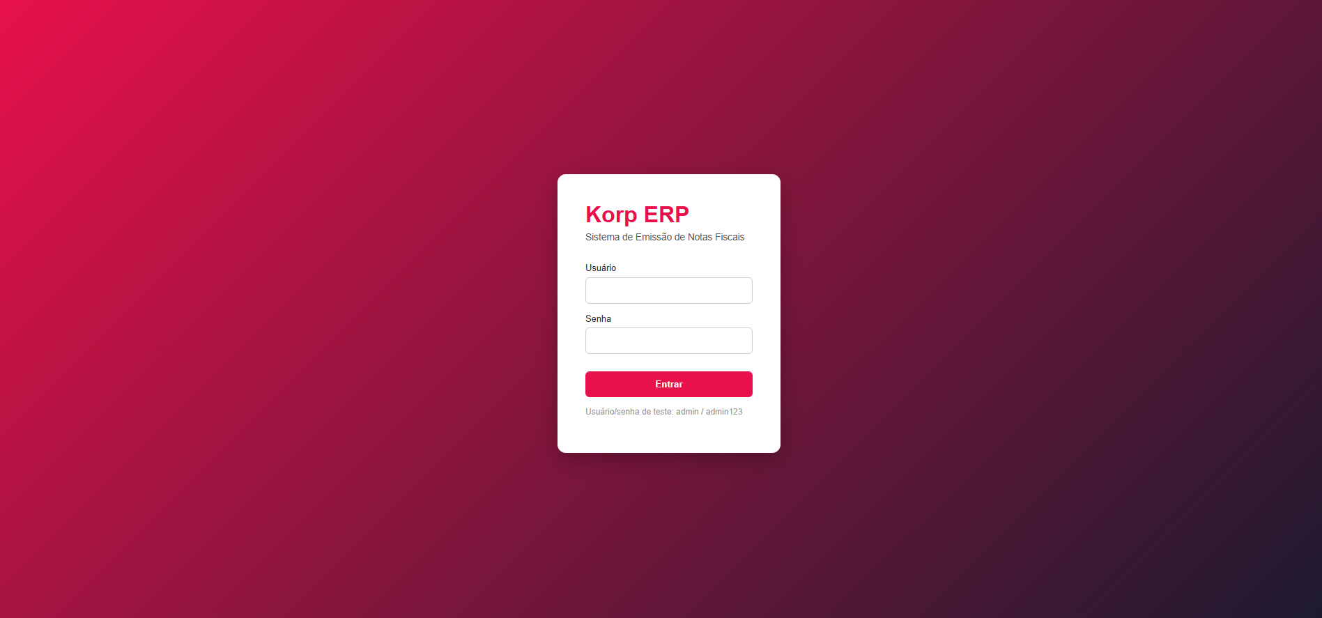 Projeto Korp